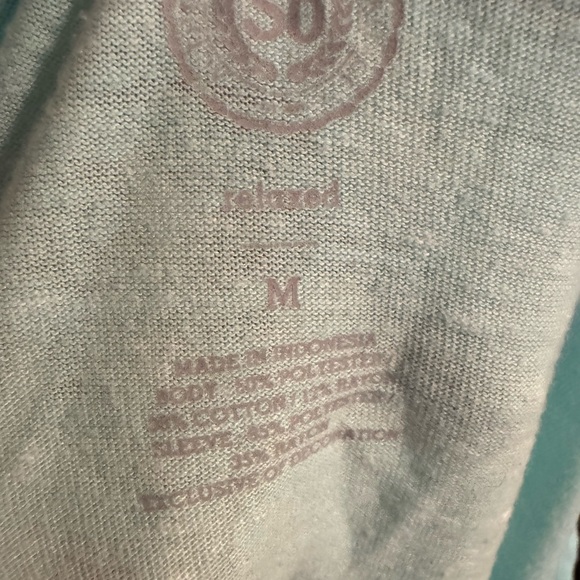 SO women’s short sleeve tshirt, blue and white, medium - Picture 5 of 8